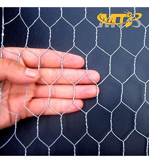 MTB 20GA Galvanized Hexagonal Poultry Netting Chicken Wire 36 inches x 150 feet x 2 inches Mesh