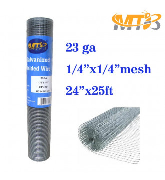 MTB Galvanized Hardware Cloth 24 in x 25 ft - 1/4 x1/4 inch Mesh 23GA