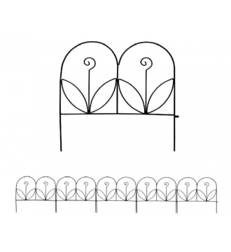 MTB Decorative Garden Border Fence Panel 18 in x 18 in, Pack of 5, Totally 7.5 ft, Decorative Wire Fencing Garden Border Edging Garden Fence Animal Barrier