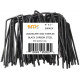 MTB 100 Pack 4x1 inch 11GA(0.12inch) Sod Staples Garden Pins Netting Stakes Ground Spikes Landscape Cover Pegs Carbon Steel Black